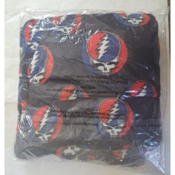 New Grateful Dead Skull L Pullover Pocket Steal Your Face Hoodie Sweatshirt NWT - Picture 2 of 2